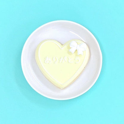リボン付き！ハート型プレートクッキー