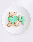 モコモコくまちゃんプレート＆数字クッキーセット