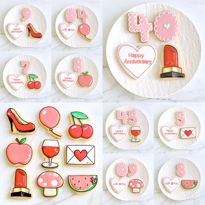 〈 赤推しさんへ❤︎ 〉絵文字アイシングクッキーセット