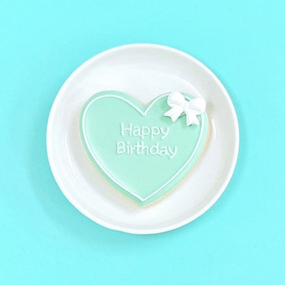 リボン付き！ハート型プレートクッキー