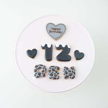 豹柄・ハートアイシングクッキーセット