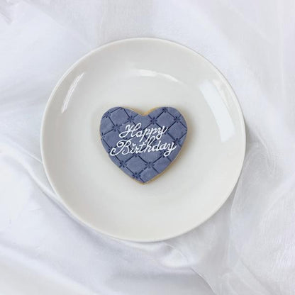 キルティング風バースデープレートクッキー