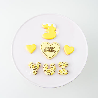 豹柄・ハートアイシングクッキーセット