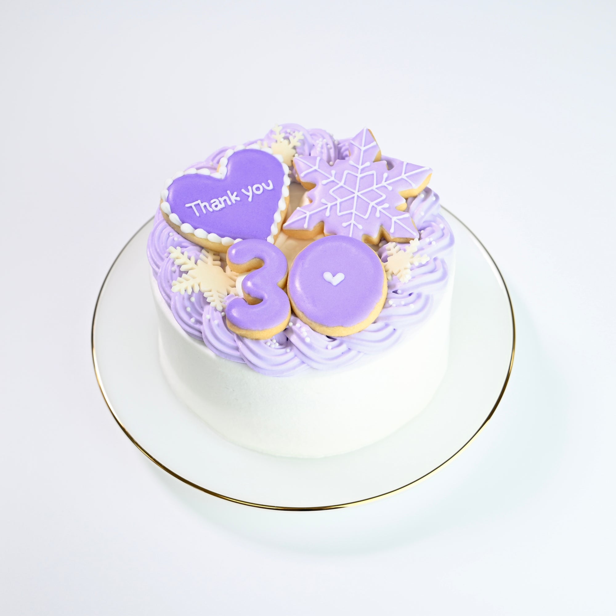 雪の結晶づくしセンイルケーキ