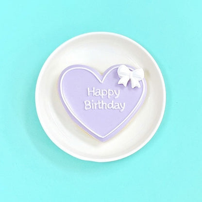 リボン付き！ハート型プレートクッキー