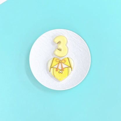 ハート型衣装クッキー＆数字クッキーセット