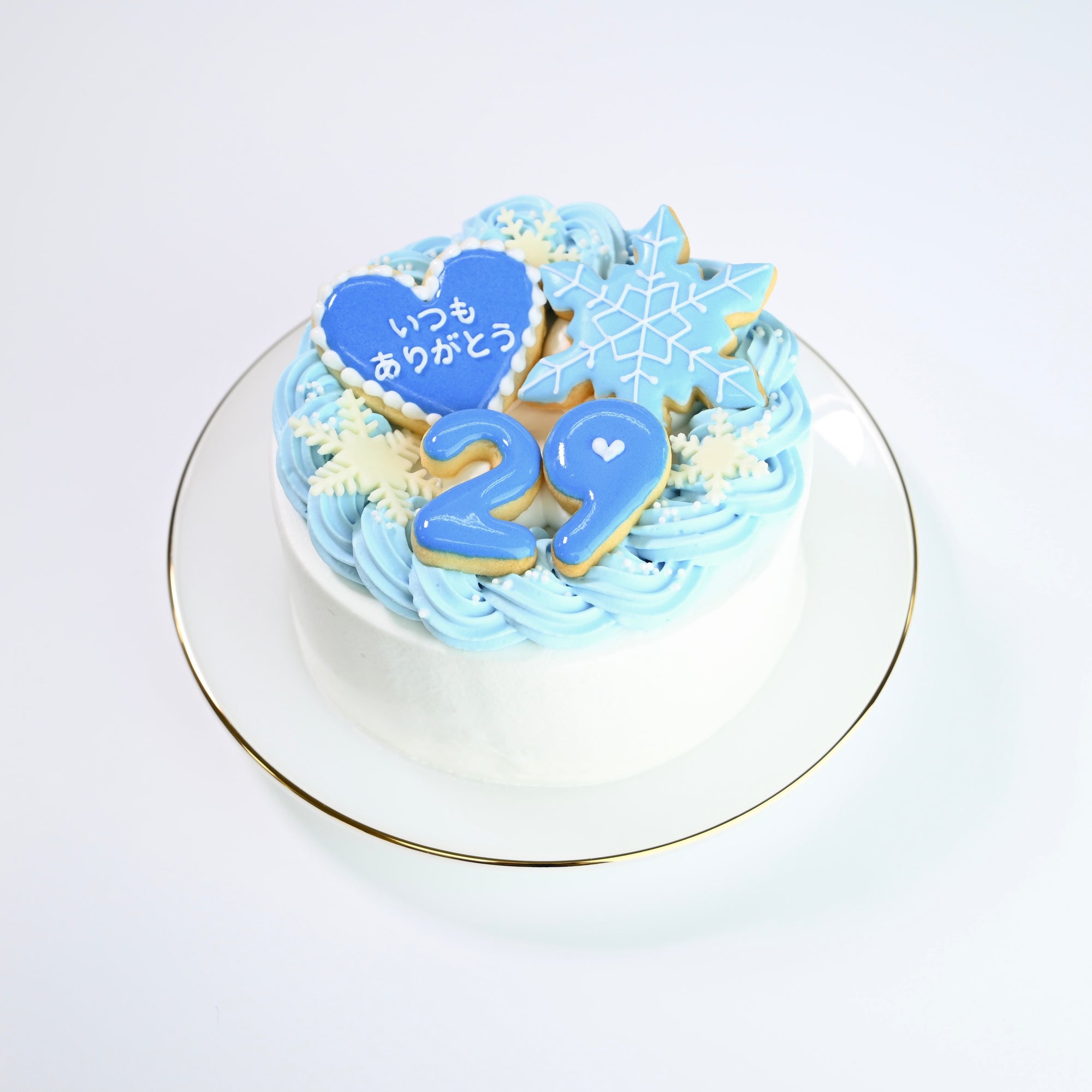 雪の結晶づくしセンイルケーキ