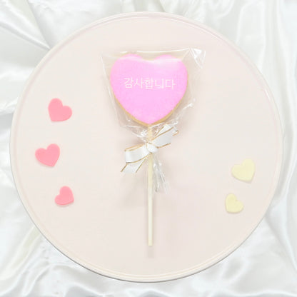 ハートプレートロリポップクッキー