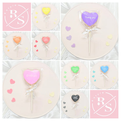 ハートプレートロリポップクッキー