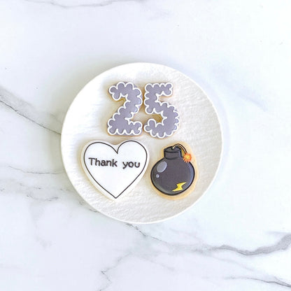 〈 黒推しさんへ❤︎ 〉絵文字アイシングクッキーセット