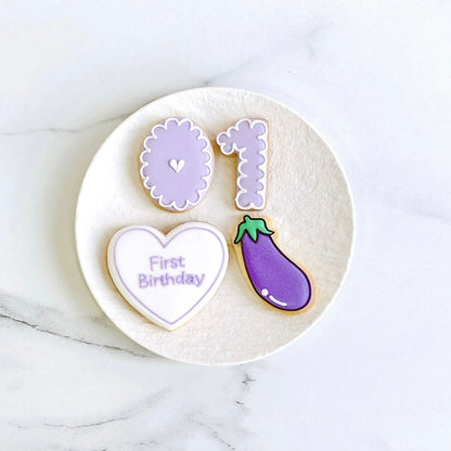 〈 紫推しさんへ❤︎ 〉絵文字アイシングクッキーセット