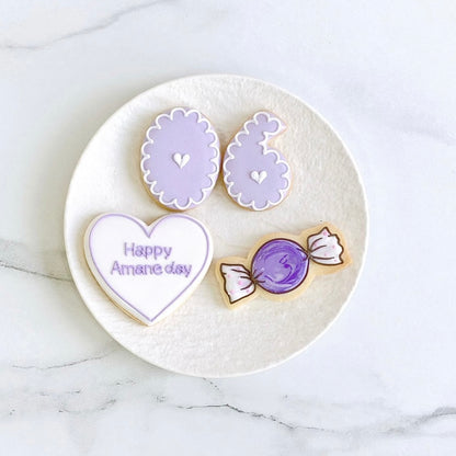 〈 紫推しさんへ❤︎ 〉絵文字アイシングクッキーセット