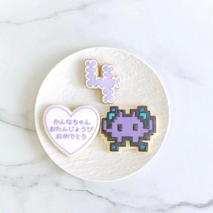 〈 紫推しさんへ❤︎ 〉絵文字アイシングクッキーセット