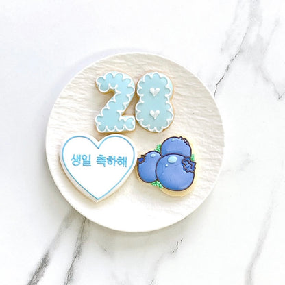 〈 青推しさんへ❤︎ 〉絵文字アイシングクッキーセット