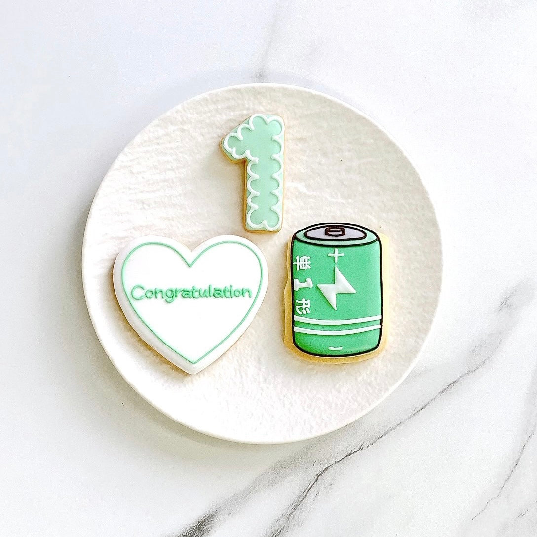〈 緑推しさんへ❤︎ 〉絵文字アイシングクッキーセット