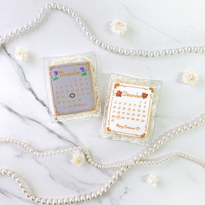 バースデーフラワーカレンダークッキー