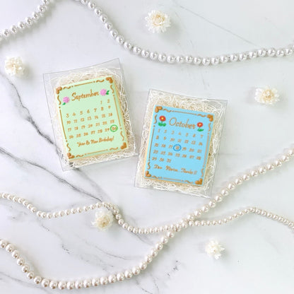 バースデーフラワーカレンダークッキー