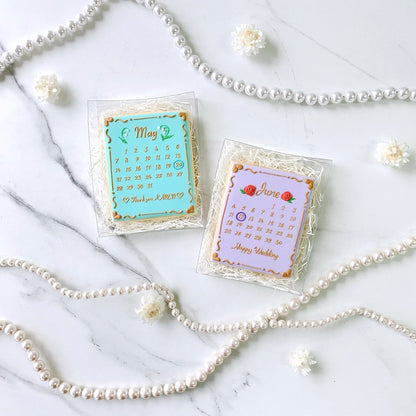 バースデーフラワーカレンダークッキー