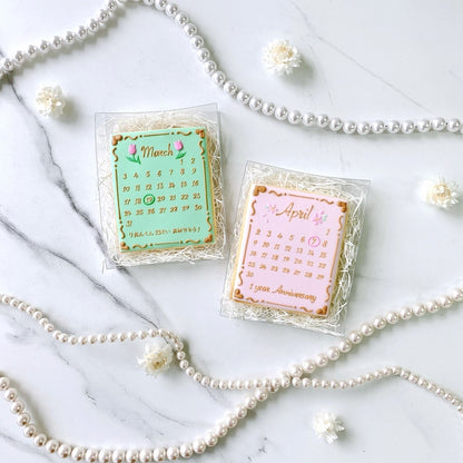 バースデーフラワーカレンダークッキー