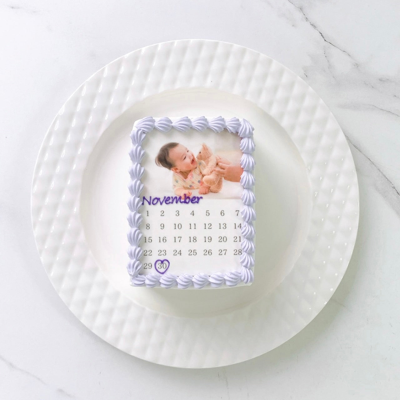 カレンダープリントケーキ