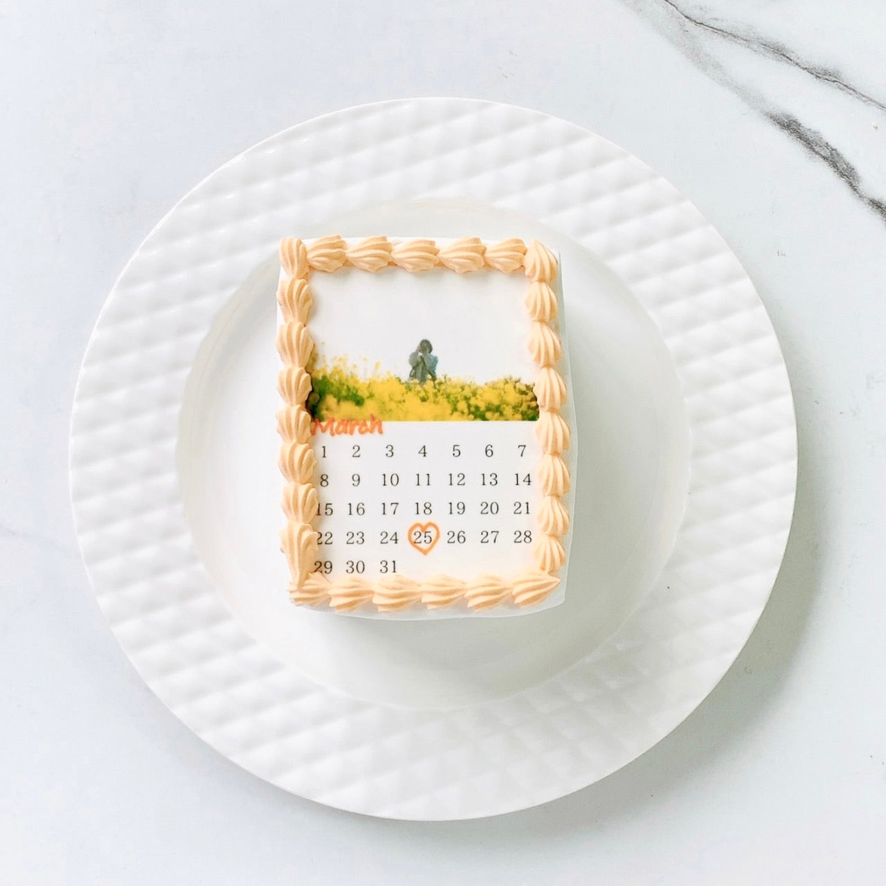 カレンダープリントケーキ