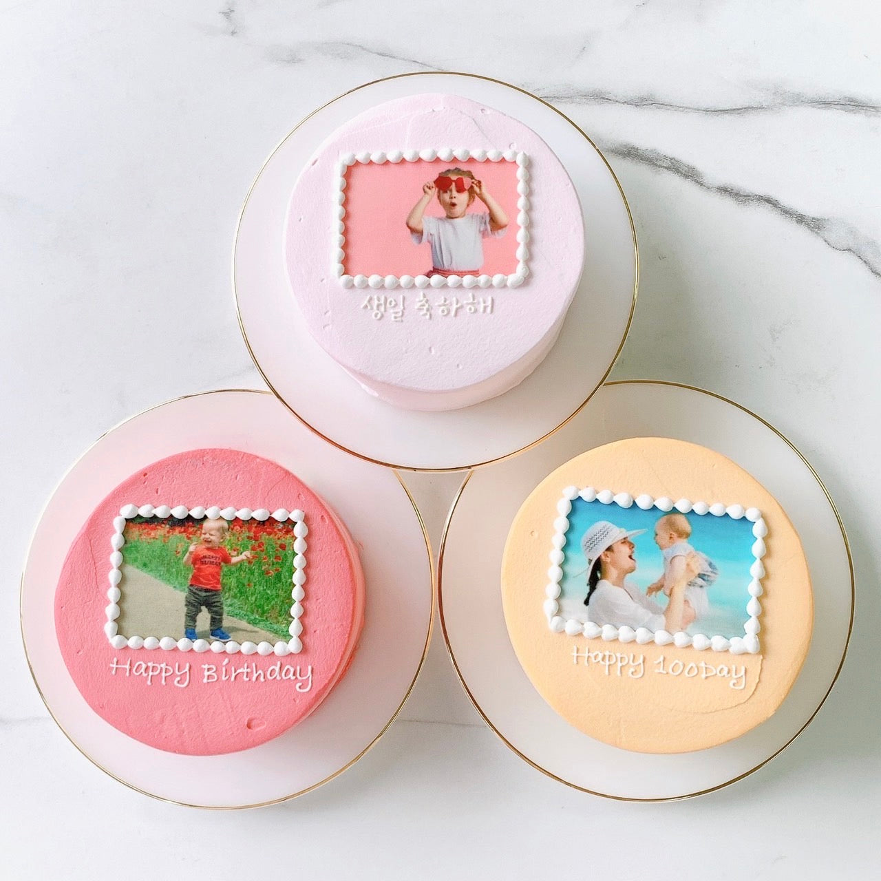 フォトフレームデザインケーキ