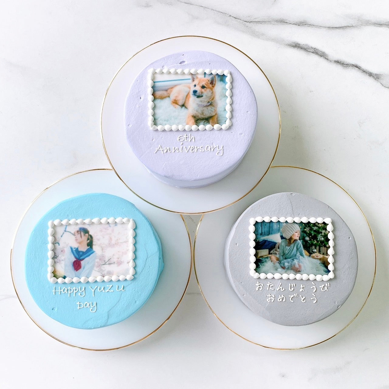 フォトフレームデザインケーキ