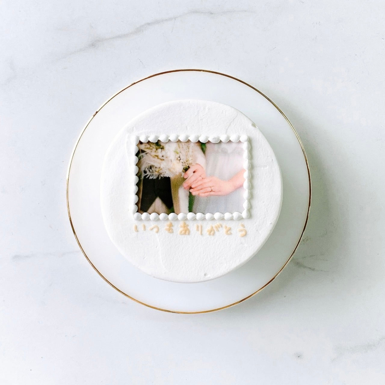 フォトフレームデザインケーキ