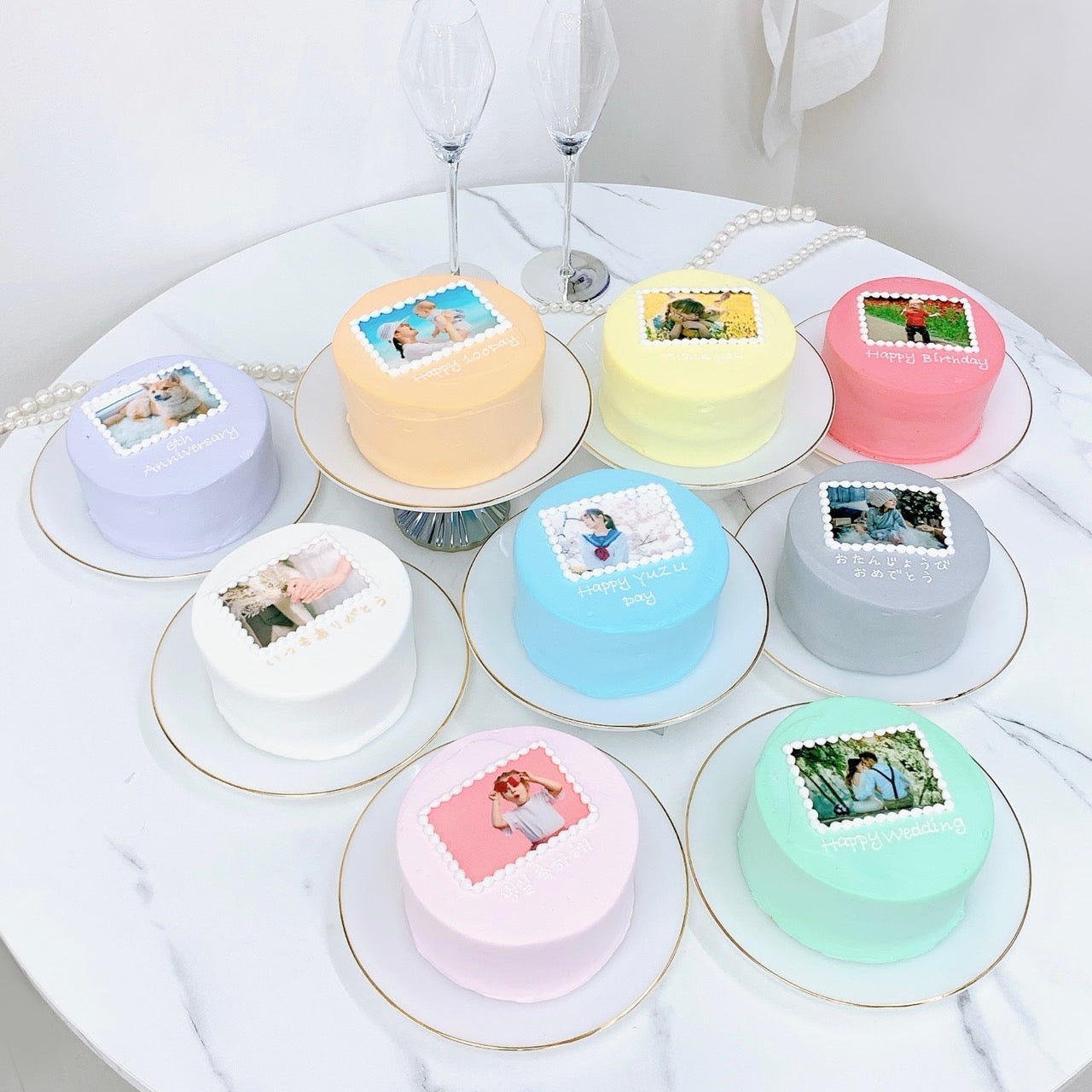 フォトフレームデザインケーキ